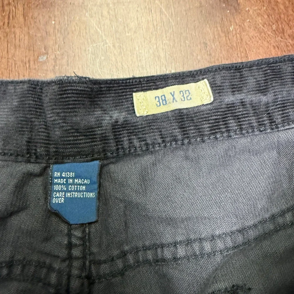 Polo Ralph Lauren Corduroy Pants Mens 38x32 Dark Brown Straight Leg 5-Pocket